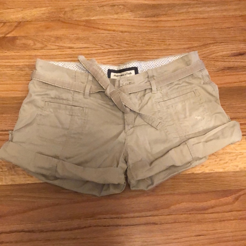 Abercrombie and Fitch Khaki Cargo Shorts